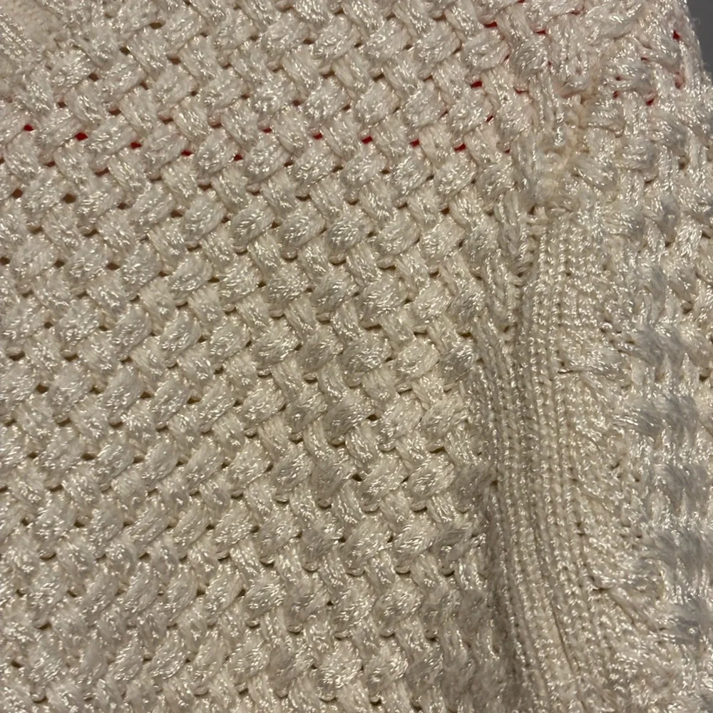 Banana Republic Women's Knit Sweater Ivory Long Sleeve Cotton Blend, Size  Large - Picture 7 of 7